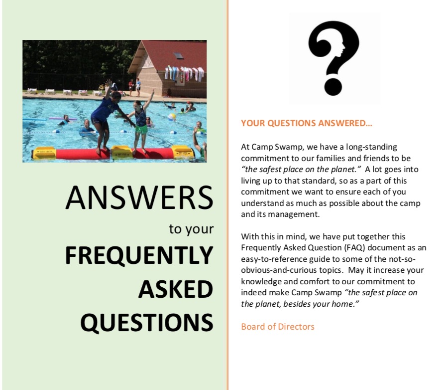 Swamp Camp Q&A Fact Sheet