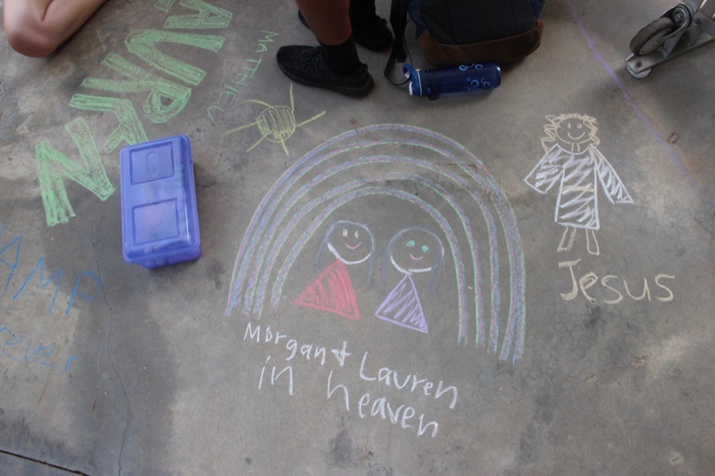 Swamp Camp Chalk Art