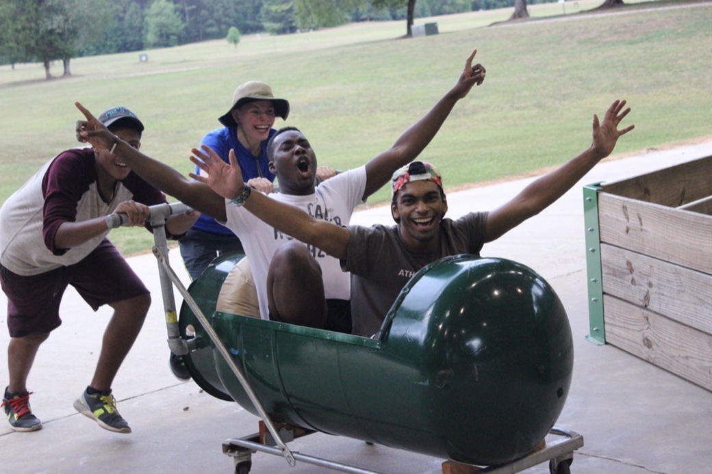 Swamp Camp Bobsled Fun